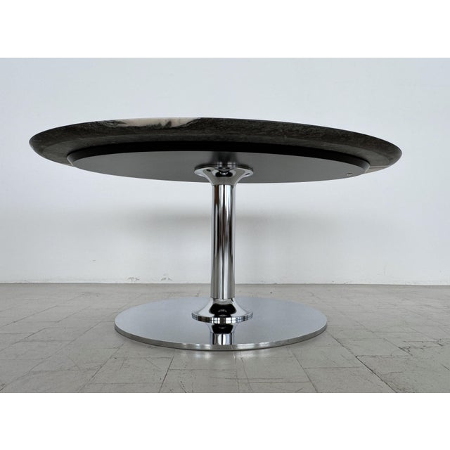 Italian Marble and Chrome Coffee Table, 1980s For Sale - Image 11 of 13