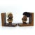 1960s Wood Optymist & Pesymist Hans Bolling Bookends, 1960s, Set of 2 For Sale - Image 5 of 10