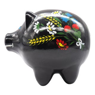 Large Vintage Swedish Piggy Bank, 1940s For Sale