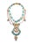 Jose Maria Barrera Necklace Stone Turquoise Crystal Resin Beaded Collar Bib For Sale - Image 4 of 9