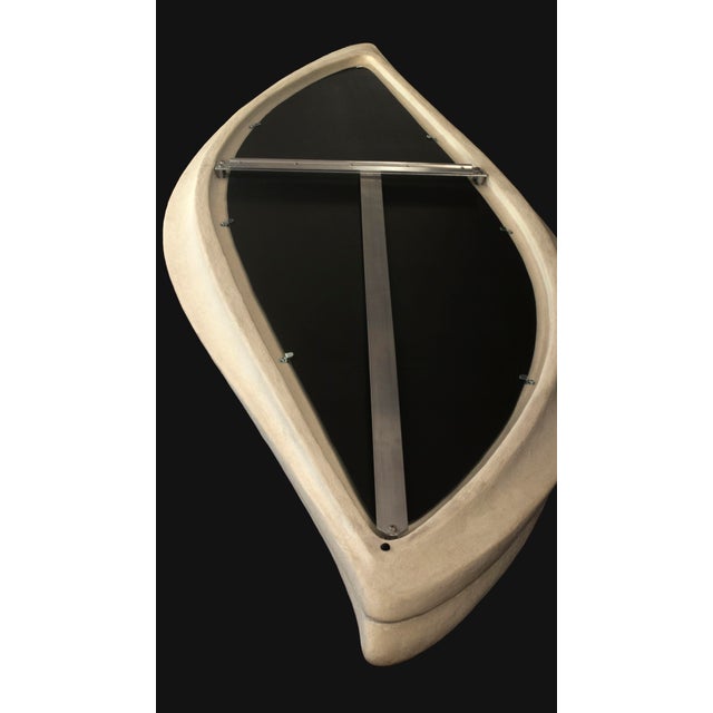 Alabaster Mirror Mto No. 4 - Sculptural Wall Object For Sale - Image 8 of 9