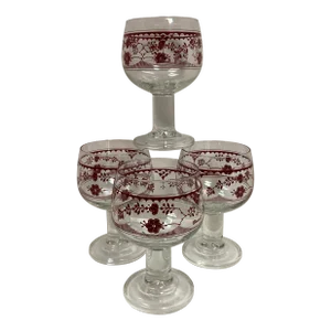 Vintage Franciscan Goblets Made in France - Set of 4