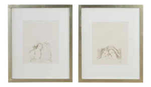 "Two Women" Etchings by Marie Laurencin - a Pair