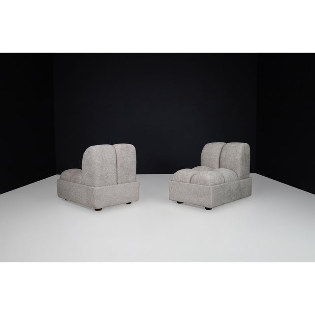 Vintage Italian Modular Sofa or Lounge Chairs, 1970s, Set of 4 For Sale - Image 9 of 18