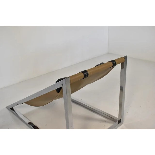 Black Italian Mies Lounge Chair by Archizoom for Poltronova, 1960s For Sale - Image 8 of 9