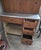 Wood Antique Oak Hoosier Kitchen Cabinet With Slide-Out Zinc Counter & Tambour Doors For Sale - Image 7 of 9