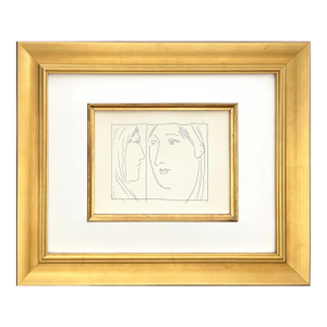 1970s Picasso 19 Two Heads of Women Framed