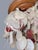 Vintage Mid-Century Modern Red & White Capiz Shell Hanging Chandelier Sculpture For Sale - Image 10 of 11