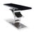 Modern Modern Greg Sheres Style Stainless Steel and Black Lacquer Console Table For Sale - Image 3 of 4