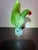 Mid-Century Modern Vivid Murano Multi-Green Color With Red Beak Macaw Bird For Sale - Image 3 of 6