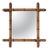 Antique English Faux Bamboo Wall Mirror with Foxed Glass For Sale