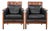 Art Deco Decoforma Series Armchairs in Black Leather from Schuitema, Set of 2 For Sale