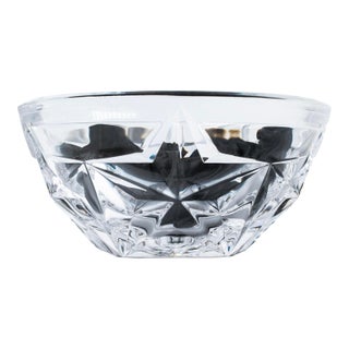 Tiffany & Co. Lead Crystal Cut Star Pattern Bowl For Sale