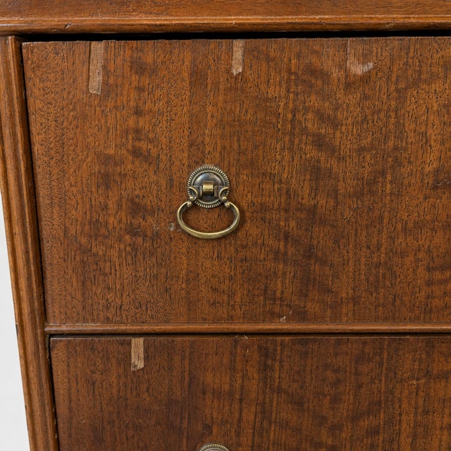Antique Jacobean Revival Figured Wood Sideboard With Carved Medallions For Sale - Image 18 of 18