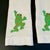 Pair of Vintage Unused White Madeira Linen Embroidered Frog Finger Tip Guest Towels For Sale - Image 9 of 13