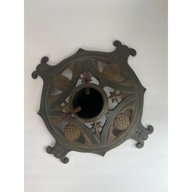 Brill Painted and Parcel-Gilt Iron Christmas Tree Stand, Circa 1920 For Sale - Image 4 of 7