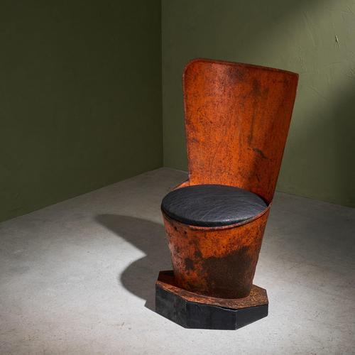 Postmodern Steel Side Chair, Italy For Sale - Image 10 of 10