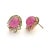 Bochic “Flamenco” Ruby & Multi gem Clip On Earrings Set 18K Gold&Silver - 2 Pieces For Sale - Image 4 of 9