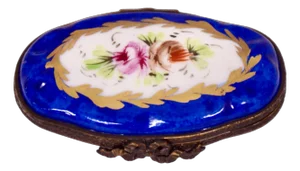 Limoges Domed Floral Accent Box