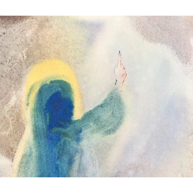 Abstract 1968 Salvador Dalí Biblia Sacra Lithograph "Beati Pauperes... Beati Mites ... Beati", (Beatitudes) For Sale - Image 3 of 11