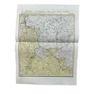 Lotter Tobias Conrad, Augsburg Hesse-Cassel the Neighboring Countries, 1761, Oil on Canvas For Sale