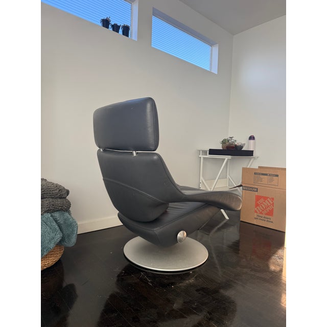Metal Contemporary Swivel Lounge Chair by Thomas Althaus for De Sede, 2000s For Sale - Image 7 of 8
