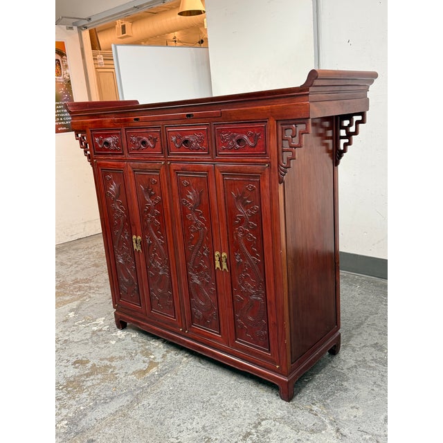Asian Asian Rosewood Cabinet For Sale - Image 3 of 12