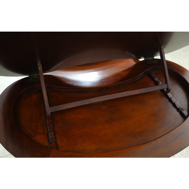 Theodore Alexander Kidney Mahogany Desk For Sale In Philadelphia - Image 6 of 18