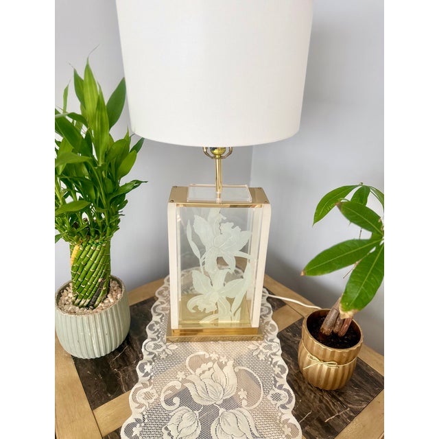 Gold Table Lamp Design by Frederic Ramon, 1986s For Sale - Image 8 of 18