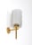 Glass Brass & Glass Wall Lamp, Sweden, 1950s For Sale - Image 7 of 9
