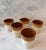 American Set of 5 Vintage Brown Band Crock Cups For Sale - Image 3 of 8