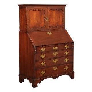 Kittinger Colonial Williamsburg Mahogany Slant Front Secretary Desk For Sale