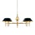 1970s Chapman Manufacturing Co. Brass and Tole Billiard Light For Sale