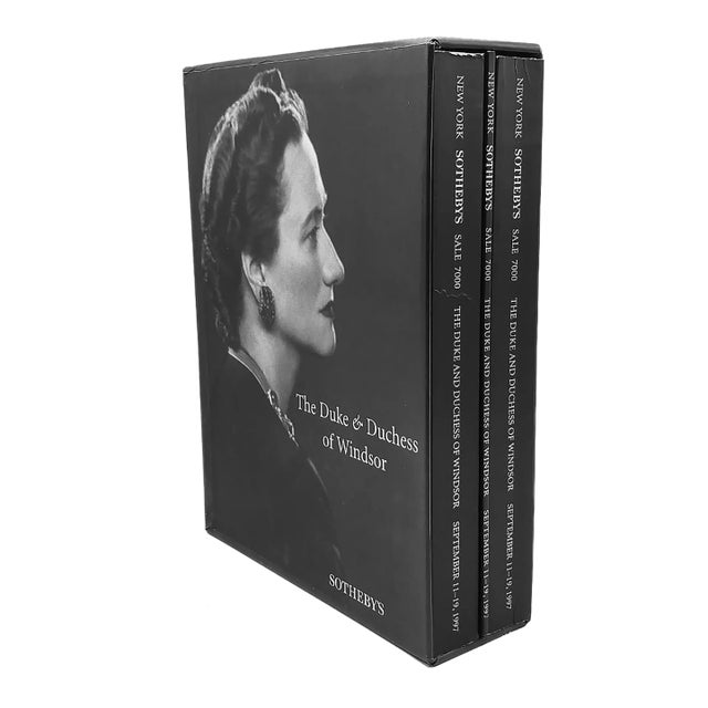 Duke & Duchess of Windsor Sotheby's Auction Catalogue, 1997, Set of 3 Softcover Volumes With Slipcase For Sale