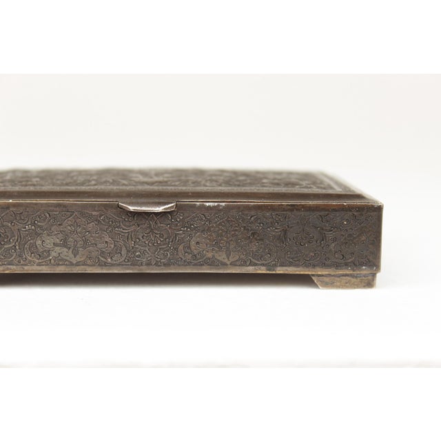 Oriental Silver Cigarette Box, 1910s For Sale - Image 15 of 18