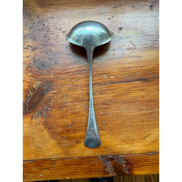 Metal Mid 20th Century Romance by Bjorn Rosenthal Sterling Silver 925 Soup / Sauce Ladle For Sale - Image 7 of 14