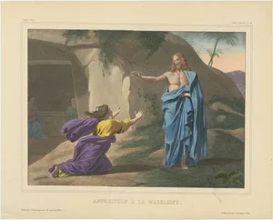 Becquet Frères, No. 39: The Appearance to Mary Magdalene, 1840, Print