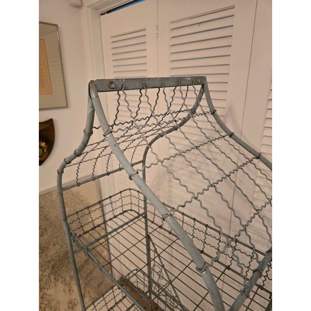 1940s Vintage Mid Century Era 1940s Baby Blue French Etagere For Sale - Image 5 of 11