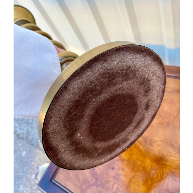 Mid Century Vertical Stacked Brass Lamps- a Pair For Sale - Image 12 of 12