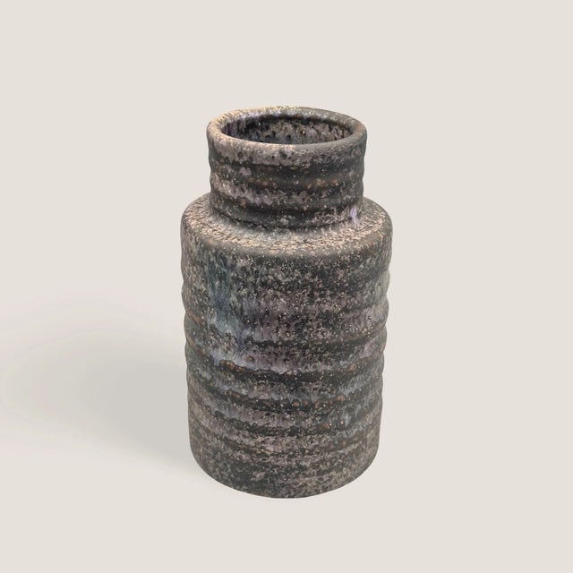 Vintage Dutch Brutalist Studio Ceramic Vase by Mobach Keramik, 1960s For Sale - Image 4 of 16