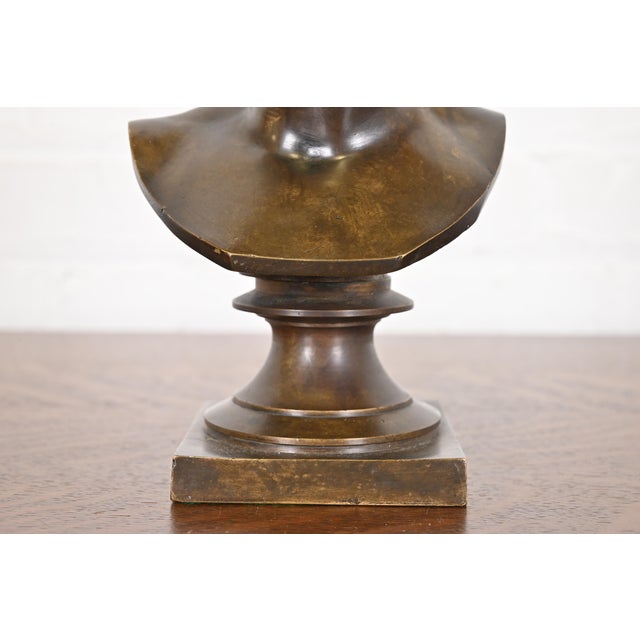 Metal Tiffany & Co. Antique Bronze Bust of Diane De Poitiers For Sale - Image 7 of 10