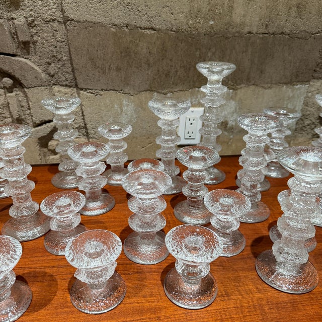 For your consideration, a large collection (37 pieces) Iittala Festivo candle holders, a renowned Scandinavian design by...