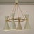Large Hourglass Chandelier with Grey Metal Diabolo Shades on Brass Frame, 1950s For Sale - Image 6 of 18