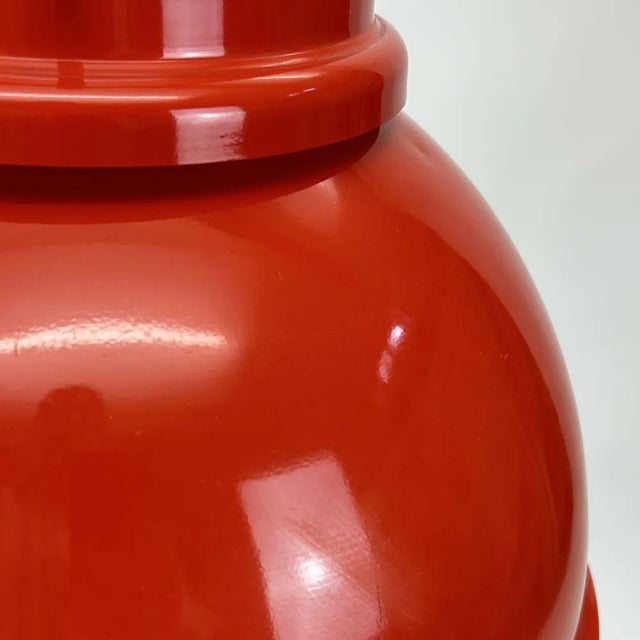 Industrial Red Lamp by Roberto Menghi for Fontana Arte, 1970s For Sale - Image 11 of 13
