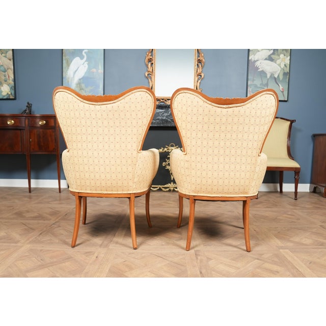 Pair of Vintage Fireside Chairs For Sale - Image 14 of 18