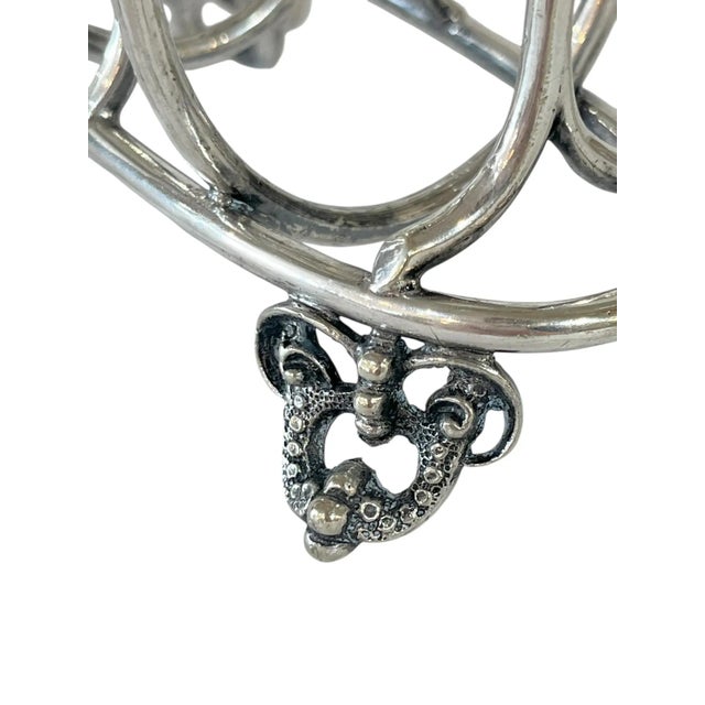 Silver Antique English Silver Plate Toast Rack For Sale - Image 8 of 10