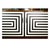 Polish Chest of Drawers with Op Art Motif, 1970s For Sale - Image 4 of 8