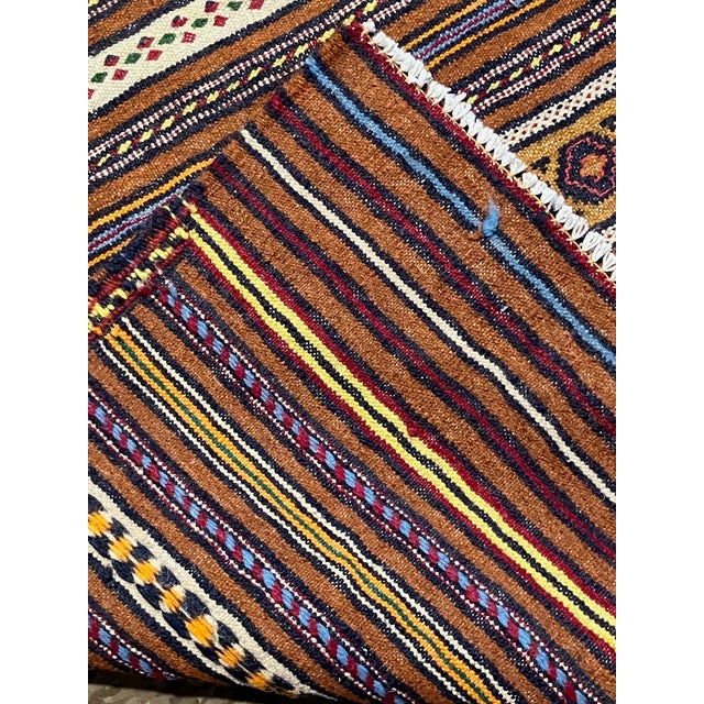 Vintage Handwoven Afghan Meymana Runner 2'10" X 8'8" For Sale In Washington DC - Image 6 of 6