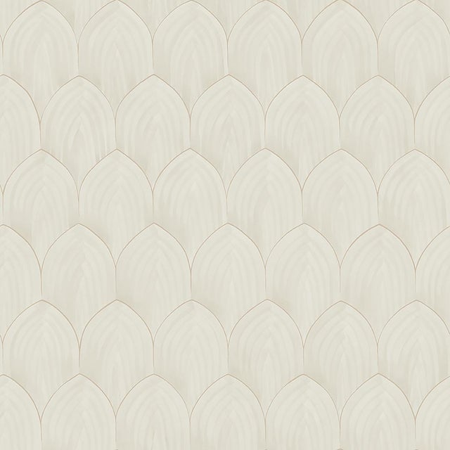 2020s Sample - Boråstapeter Golden Arches Wallpaper in Stone & Gold For Sale - Image 5 of 5
