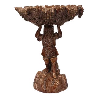 Vintage Brown Decorative Dish For Sale